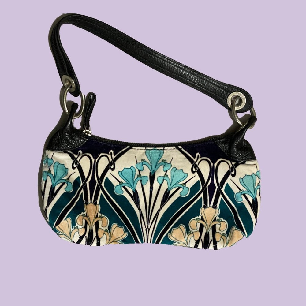 Banana Republic velvet/leather bag NWT